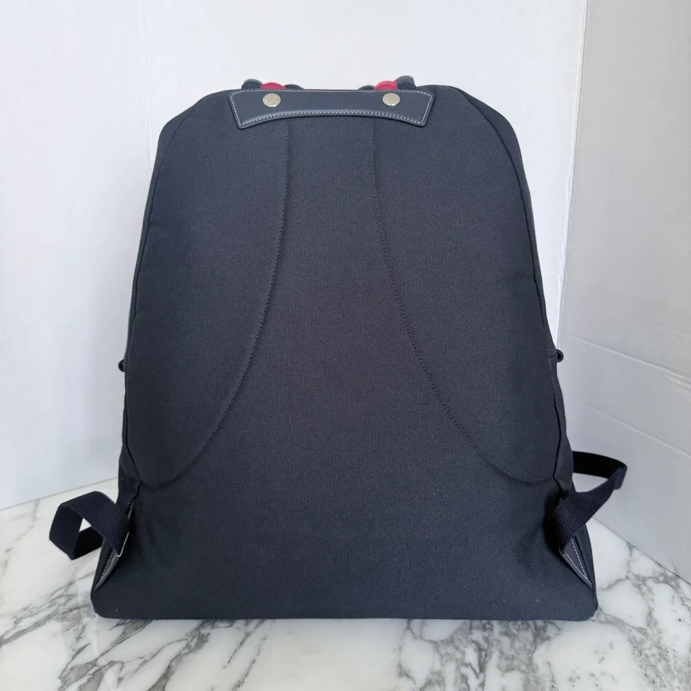 Gucci Large Crest-Print Backpack in Blue Fabric, 821643
